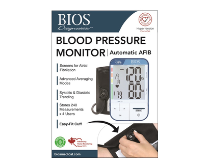 Bios Blood Pressure Monitor Auto Afib 1 Un - 24410
