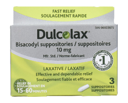 Dulcolax Supp 10Mg 3 Pk - 06295