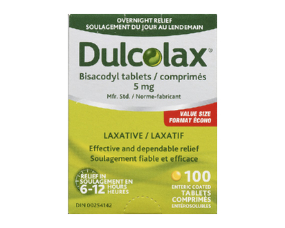 Dulcolax Bisacodyl Tb 5Mg Blst 100 Pk - 06337