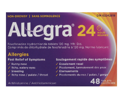 Allegra 24Hr 120Mg Tabs 48 Pk - 06345