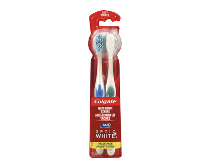 Colgate Optic White Soft Toothbrush 2 Pk - 31089