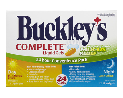 Buckleys Complete Mucous Day&Nt Liqui Gels 24 Pk - 10698