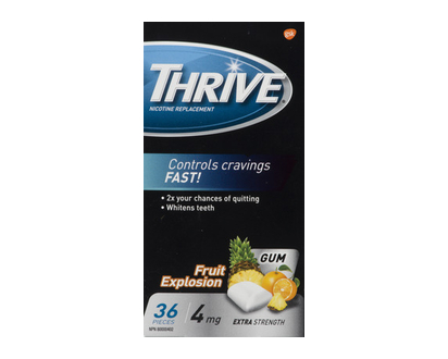 Thrive Gum Fruit Explosion 4Mg 36 Pk - 10704