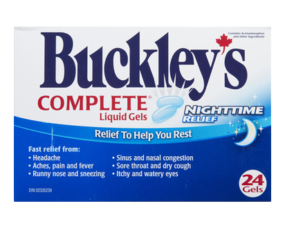 Buckleys Complete Nightime Liquid Gels 24 Pk - 10906