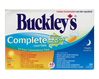 Buckleys Cold&Sinus Day&Night Liqui Gels 48 Pk - 11224