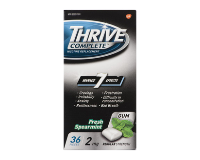 Thrive Complete Gum Spearmint 2Mg 36 Un - 11240