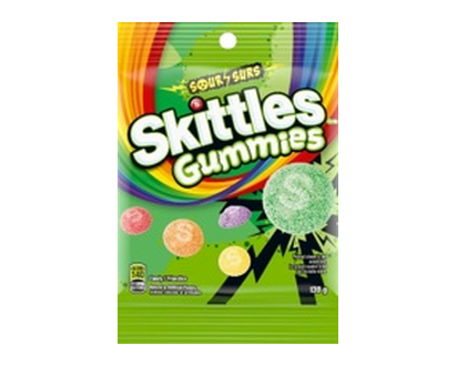 Skittles Gummies Sour 130 Gr - 46347