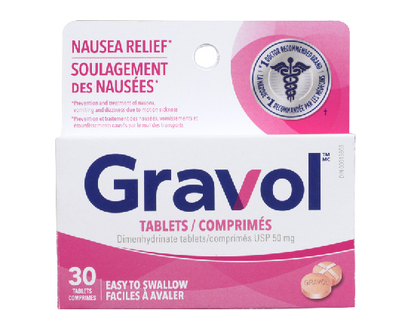 Gravol Tablets 50Mg 30 Pk - 32555