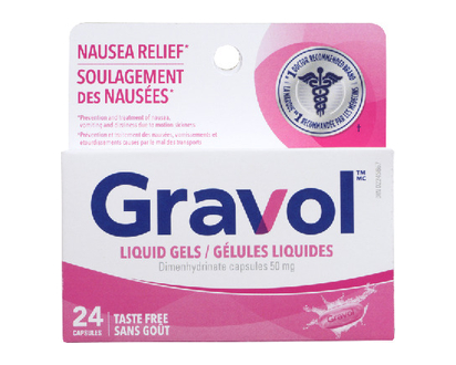 Gravol 50Mg Liquid Gel 24 Pk - 32677