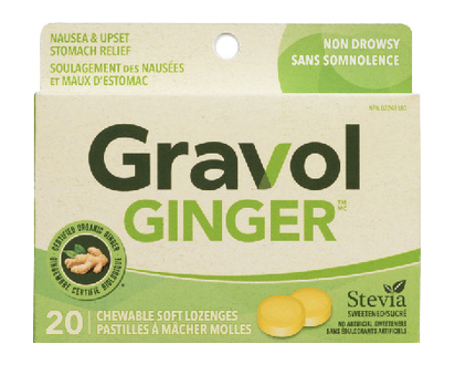 Gravol 500Mg Ginger Lozenges 20 Pk - 32682