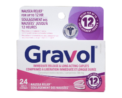 Gravol 100Mg Longacting Dual Relf 24 Pk - 32693