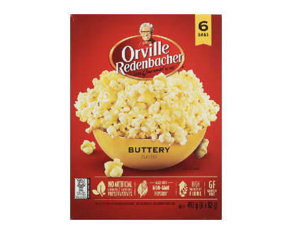 Orville Redenbachers Buttery 6X82g 492 Gr - 50090