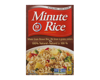 Minute Rice Wholegrain Brown 1.2 Kg - 00840
