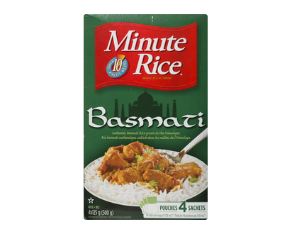 Minute Rice Basmati 4 Pouches 500 Gr - 01001