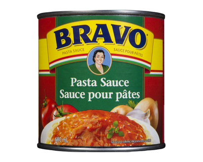Bravo Spaghetti Sauce Plain 680 Ml - 02316