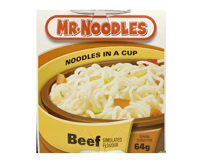 Mr Noodles In A Cup Beef 64 Gr - 00235