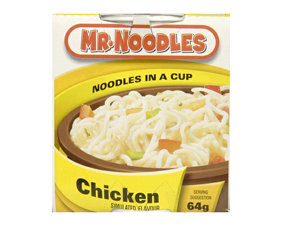 Mr Noodles In A Cup Chicken 64 Gr - 00250