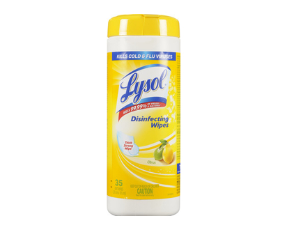 Lysol Disinfecting Wipes Citrus 35 Pk - 75552
