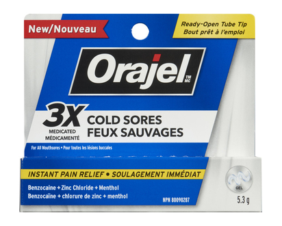 Orajel Cold Sore 3X 5.3 Gr - 10249