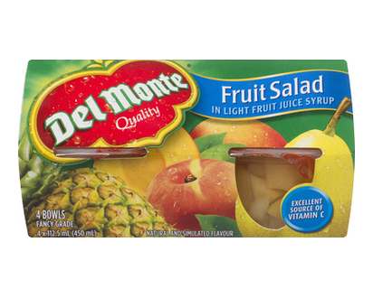 Del Monte Fruit Bowls Fruit Medley 112.5 4 Pk - 02853