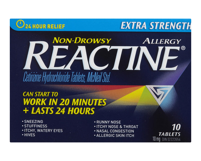 Reactine Extra Strength Tablets 10 Pk - 25010