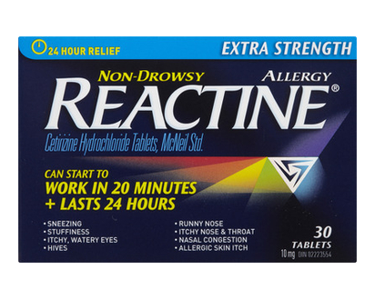 Reactine Extra Strength Tablets 30 Pk - 25055