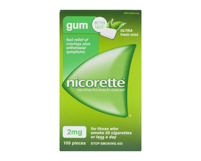 Nicorette Gum Ultra Fresh Mint 2Mg 105 Pk - 36744