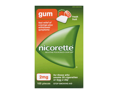 Nicorette Coated Gum Fresh Fruit 2Mg 105 Pk - 36754
