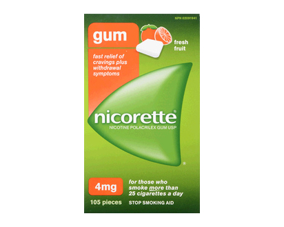 Nicorette Coated Gum Fresh Fruit 4Mg 105 Pk - 36758
