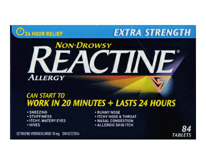 Reactine Extra Strength Tablets 84 Pk - 38819