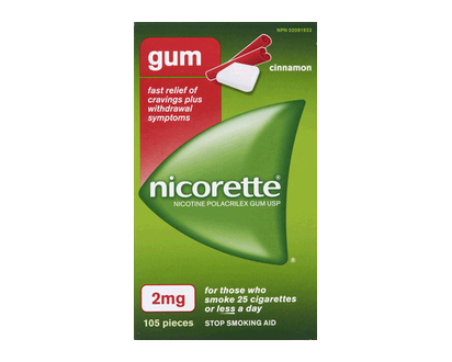 Nicorette Coated Gum Cinnamon 2Mg 105 Pk - 39748