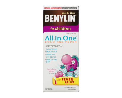 Benylin All In One Childrens Cold & Fever 100 Ml - 94073