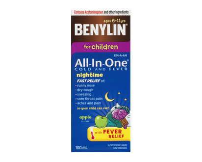 Benylin All In One Childrens Cold & Fever 100 Ml - 94074