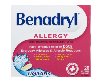 Benadryl Allergy Liqui Gels 20 Pk - 95689