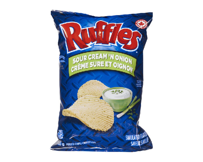 Ruffles Sour Cream N Onion 200 Gr - 04724