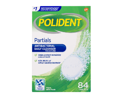 Polident Partials Tablets 84 Pk - 24795