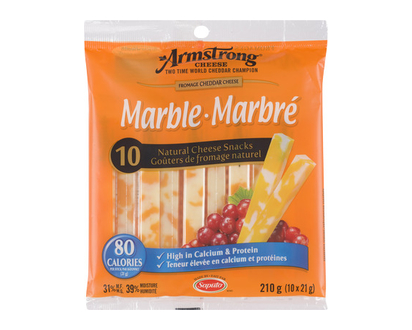 Armstrong Marble Cheddar Snack 10 Pk - 85254