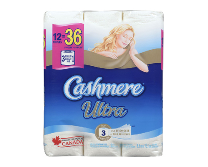Cashmere Bath Tiss Ult Tri Roll 5X12s 3Ply 12 Pk - 35421