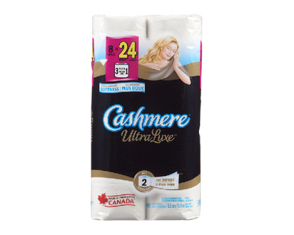 Cashmere Bath Tiss Ultr Luxe Tripl 8 2 Ply 8 Pk - 39350