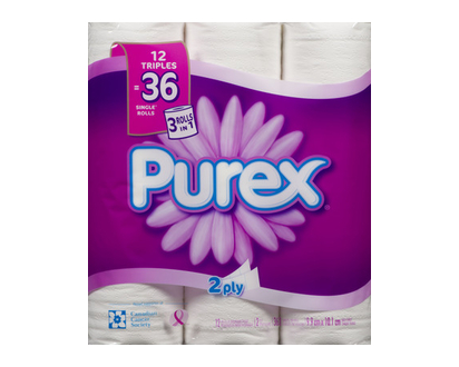Purex Bathroom Tissue Triple Roll 12 Pk - 48313