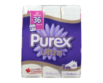 Purex Bathroom Tissue Ult Trpl Roll 5X12s 12 Pk - 48374