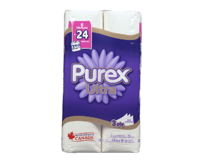 Purex Bath Tissue Ultra Triple 8 3Ply 8 Pk - 48598
