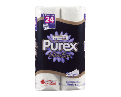 Purex Bath Tissue Ultra Luxe Triple 8 2Ply 8 Pk - 49351