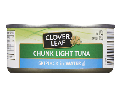 Clover Leaf Skipjack Chunk Light Tuna In 170 Gr - 43470