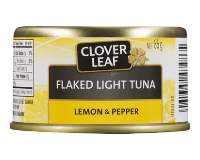 Clover Leaf Flaked Lght Tuna Lemon Peppe 85 Gr - 43486