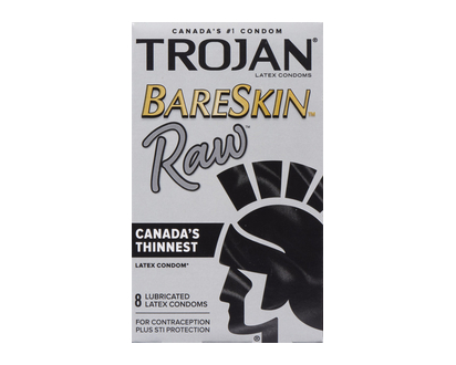 Trojan Bareskin Raw Condoms 8 Pk - 99201