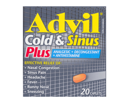 Advil Cold & Sinus Plus Caplets 20 Pk - 00421