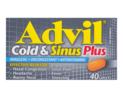 Advil Cold & Sinus Plus Caplets 40 Pk - 00422