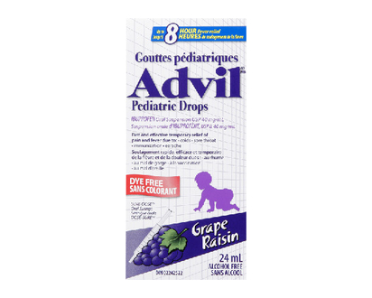Advil Pediatric Drops Dye Free Grape 24 Ml - 00433