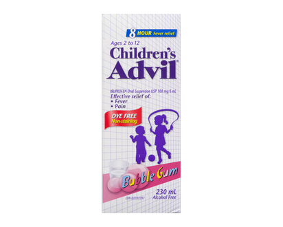 Advil Childrens Liquid Bubble Gum 230 Ml - 00440